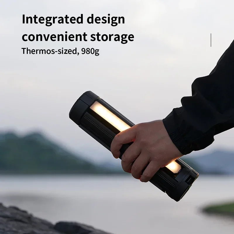 Telescopic Camping Light 15600mAh Rechargeable Lantern, Waterproof Collapsible Outdoor LED Flashlight for Hiking Tent - Image 6