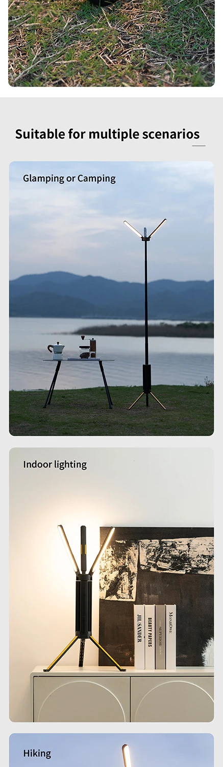 Telescopic Camping Light 15600mAh Rechargeable Lantern, Waterproof Collapsible Outdoor LED Flashlight for Hiking Tent - Image 14